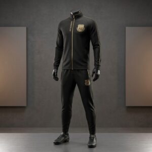 Agasalho Oficial A10 Academy | Jaqueta e Calça Preto e Dourado